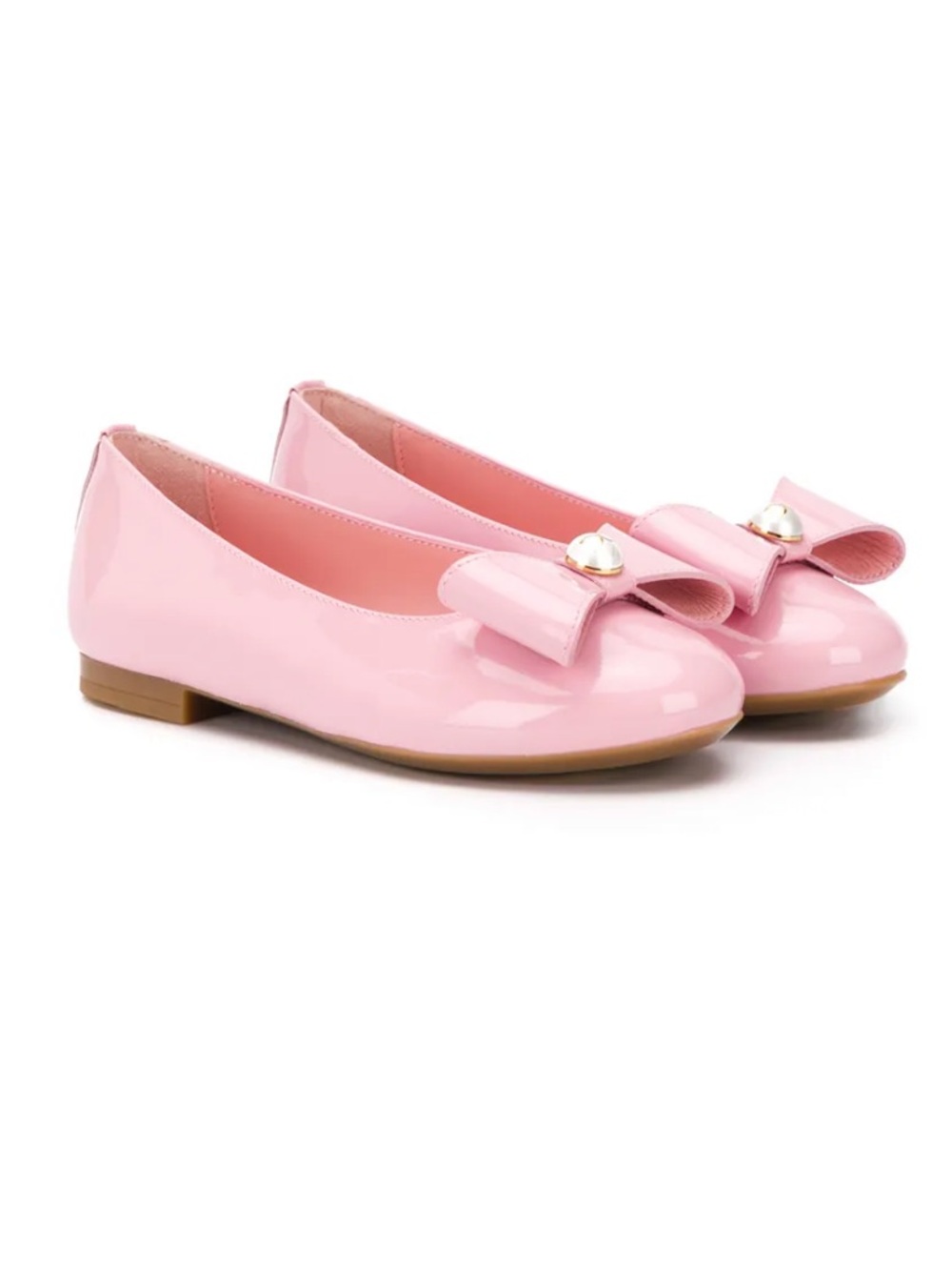 Dolce & Gabbana Pink Bow pearl Kids Ballerina Flats sz 37